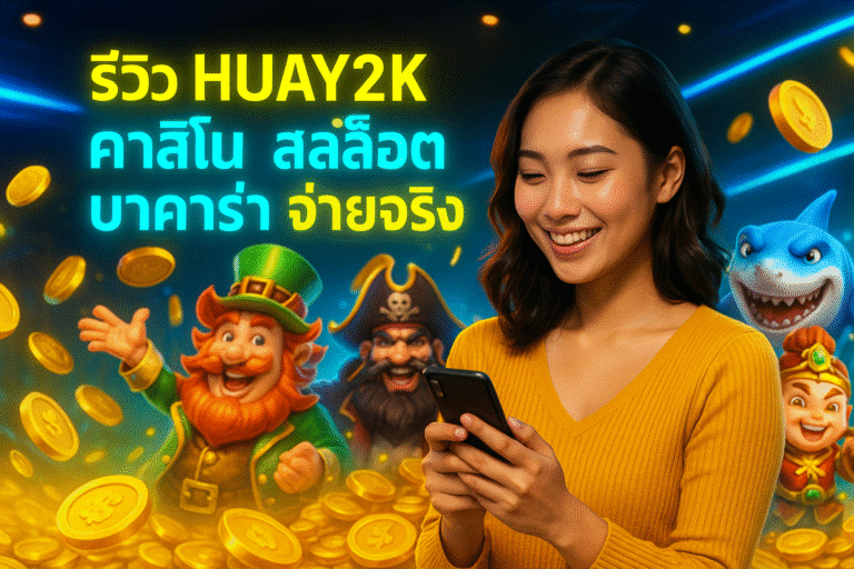 รีวิว HUAY2K คาสิโน สล็อต บาคาร่า จ่ายจริง