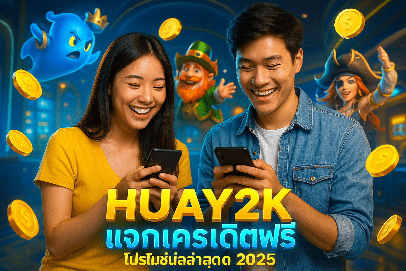 HUAY2K แจกเครดิตฟรี โปรโมชั่นล่าสุด 2025