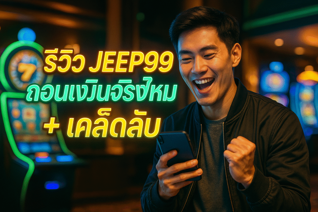 รีวิว JEEP999 ถอนเงินจริงไหม + เคล็ดลับ